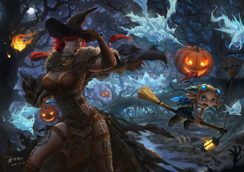 Fichier:Halloween - Yuan Hua.jpg